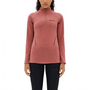 NEW CEP SPORTS cold weather zip longsleeve shirt in rose